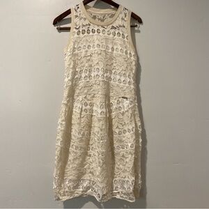 Guess white lace sleeveless dress girls 16